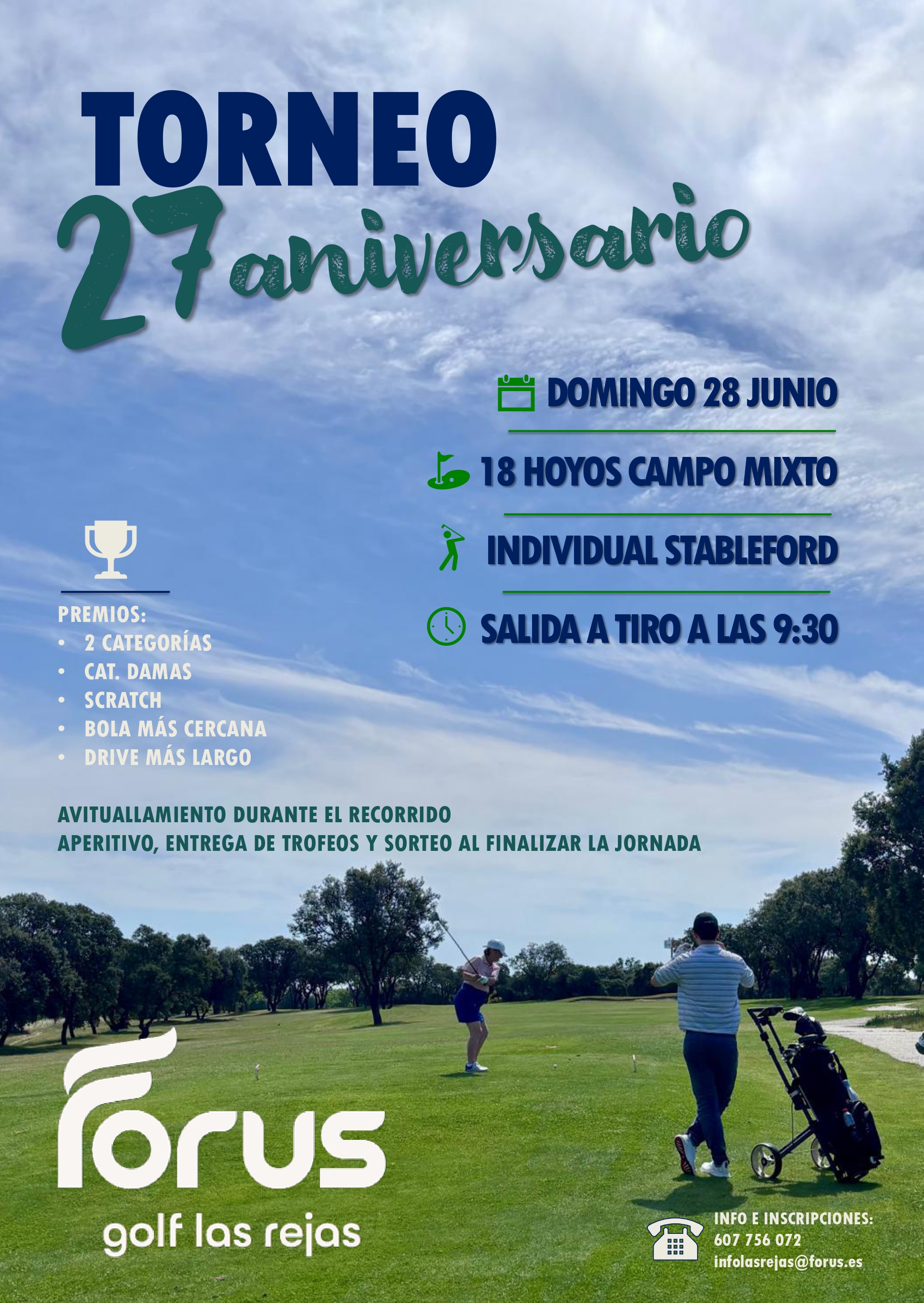 TORNEO 27º ANIVERSARIO: 28 DE JUNIO!!