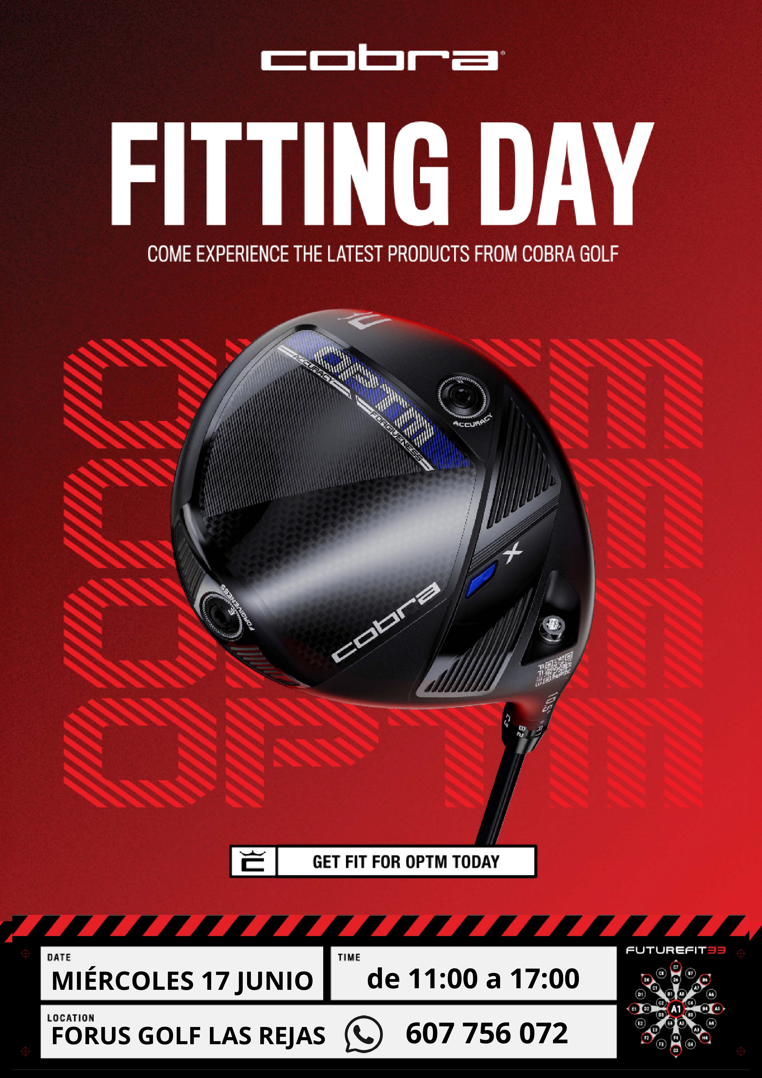 FITTING COBRA GRATUITO: 17 JUNIO