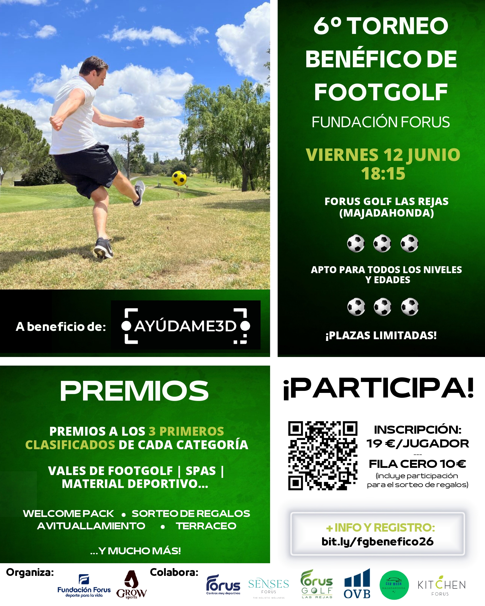 TORNEO BENÉFICO DE FOOTGOLF: 12 JUNIO